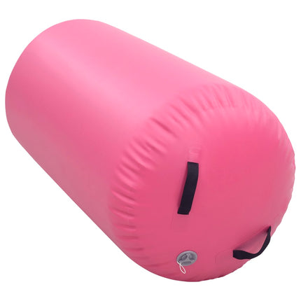 Rotolo da Ginnastica Gonfiabile con Pompa 120x90 cm in PVC Rosa
