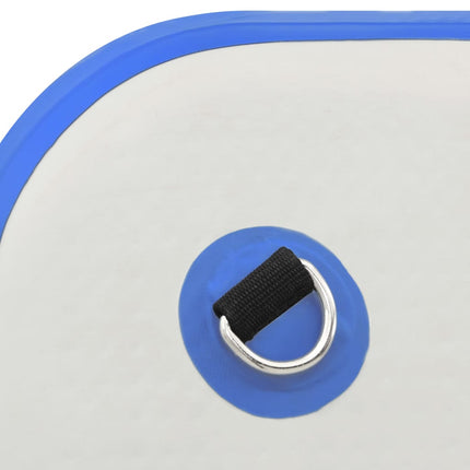 Tappeto Galleggiante Gonfiabile Blu e Bianco 200x150x15 cm