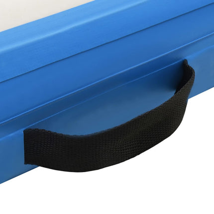 Tappeto Galleggiante Gonfiabile Blu e Bianco 300x200x15 cm