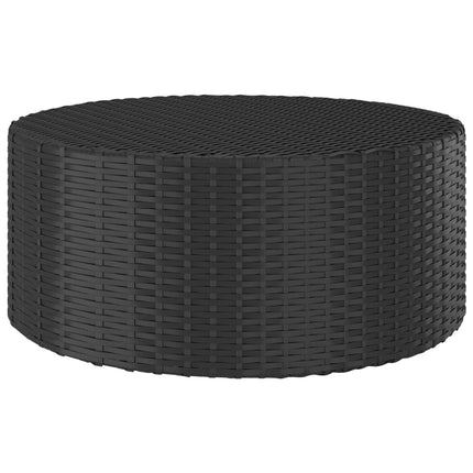 Tavolino da TÃ¨ Nero 68x68x30 cm in Polyrattan