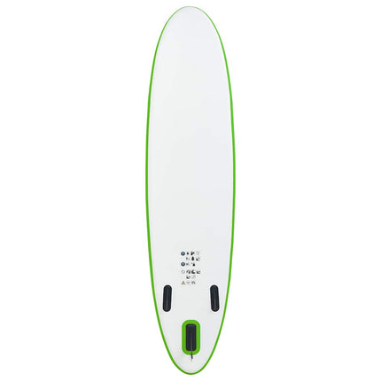 Set Tavola da SUP Gonfiabile Verde e Bianco