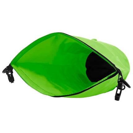Borsa Impermeabile con Cerniera Verde 15 L in PVC