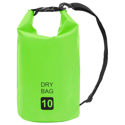 Borsa Impermeabile Verde 10 L in PVC