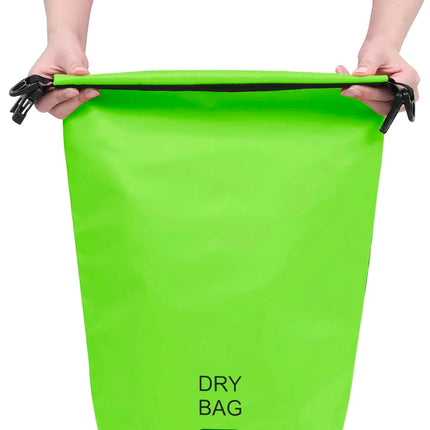 Borsa Impermeabile Verde 10 L in PVC