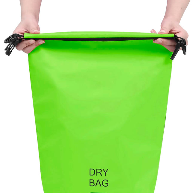 Borsa Impermeabile Verde 10 L in PVC