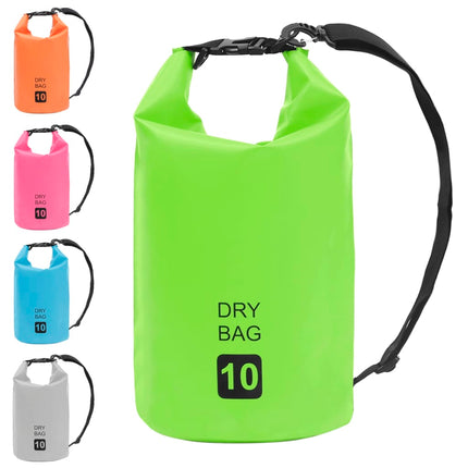 Borsa Impermeabile Verde 10 L in PVC