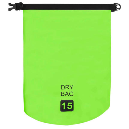Borsa Impermeabile Verde 15 L in PVC
