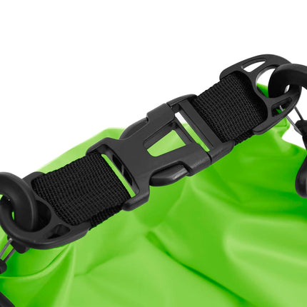 Borsa Impermeabile Verde 15 L in PVC