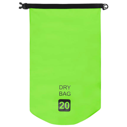 Borsa Impermeabile Verde 20 L in PVC