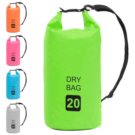 Borsa Impermeabile Verde 20 L in PVC