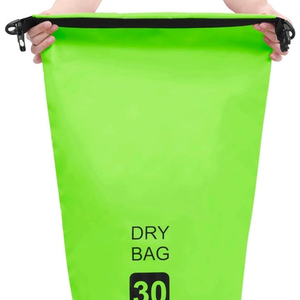 Borsa Impermeabile Verde 30 L in PVC