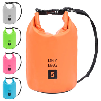 Borsa Impermeabile Arancione 5 L in PVC