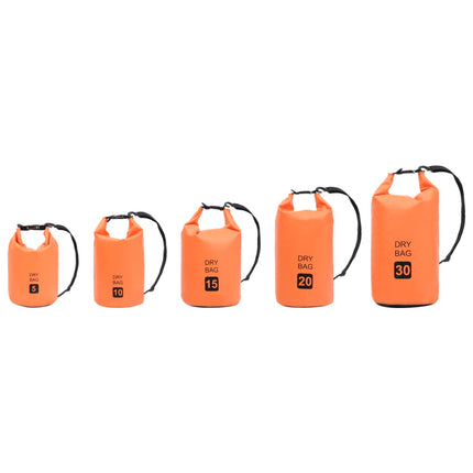 Borsa Impermeabile Arancione 10 L in PVC