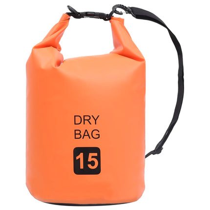 Borsa Impermeabile Arancione 15 L in PVC