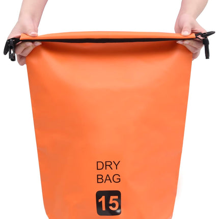 Borsa Impermeabile Arancione 15 L in PVC