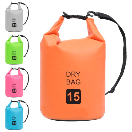 Borsa Impermeabile Arancione 15 L in PVC