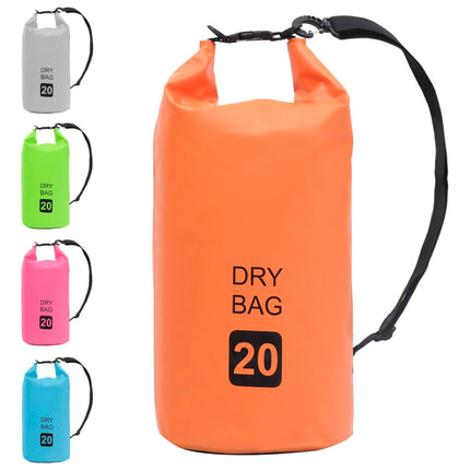 Borsa Impermeabile Arancione 20 L in PVC