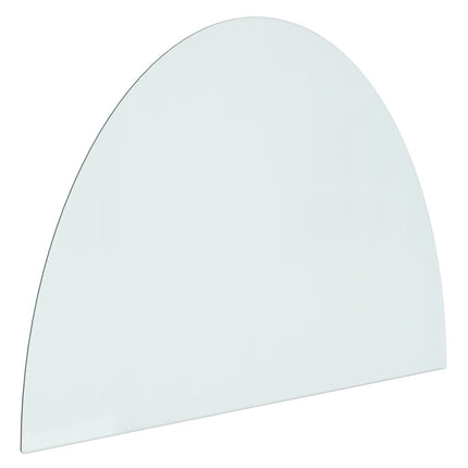 Lastra in Vetro per Caminetto Semicircolare 800x600 mm