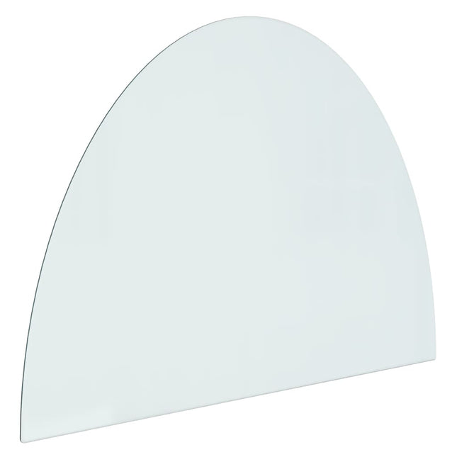 Lastra in Vetro per Caminetto Semicircolare 800x600 mm