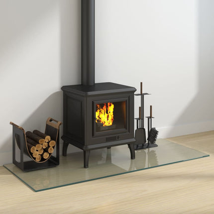 Lastra in Vetro per Caminetto Rettangolare 120x50 cm