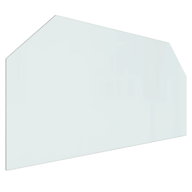 Lastra in Vetro per Caminetto Esagonale 120x60 cm