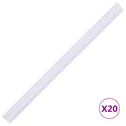 Recinzione Frangivento da Giardino PVC 35x0,19 m Bianco