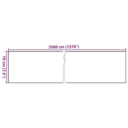 Recinzione Frangivento 4 pz in PVC 35x0,19m Grigio Chiaro Opaco