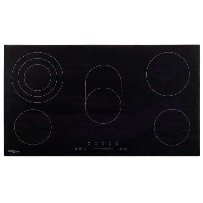 Piano Cottura in Ceramica 5 Zone e Controlli Touch 77 cm 8500 W
