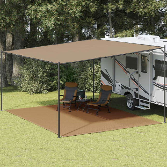 Tappeto da Tenda 400x500 cm Grigio Talpa