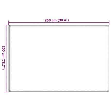 Tappeto da Tenda 250x200 cm Nero