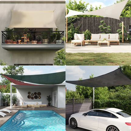 Vela Parasole 160 g/mÂ² Bianca 3x4x5 m in HDPE