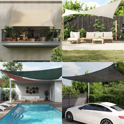 Vela Parasole 160 g/mÂ² Verde Chiaro 3x3 m in HDPE