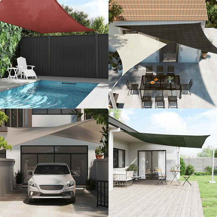 Vela Parasole 160 g/mÃ‚Â² Triangolare Giallo 4x4x4 m in HDPE