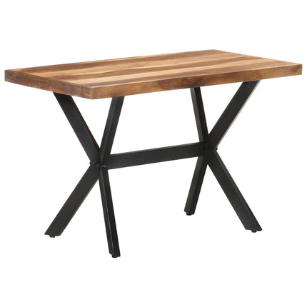 Tavolo da Pranzo 120x60x75 cm Legno Massello con Finitura Ambra