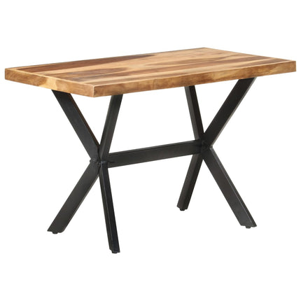 Tavolo da Pranzo 120x60x75 cm Legno Massello con Finitura Ambra
