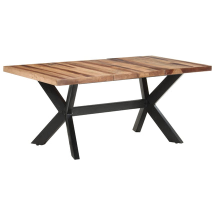 Tavolo da Pranzo 180x90x75 cm Legno Massello con Finitura Ambra