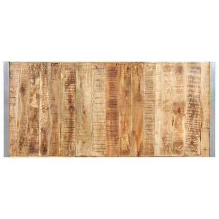 Tavolo da Pranzo 220x100x75cm in Legno Massello di Mango Grezzo