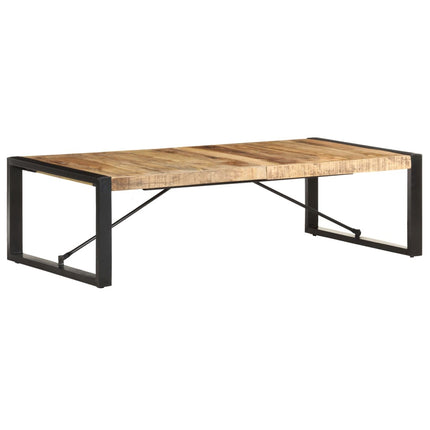 Tavolino da Salotto 140x70x40 cm in Legno di Mango Grezzo
