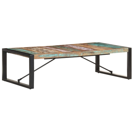 Tavolino da Salotto 140x70x40 cm in Legno Massello di Recupero