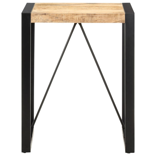 Tavolo da Pranzo 60x60x75 cm in Legno Massello di Mango Grezzo
