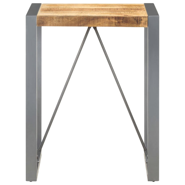 Tavolo da Pranzo 60x60x75 cm in Legno Massello di Mango Grezzo