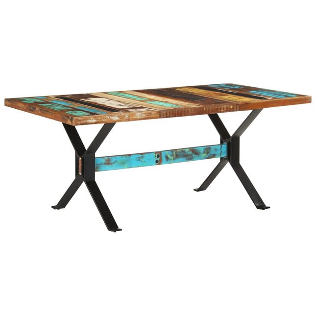 Tavolo da Pranzo 180x90x76 cm in Legno Massello di Recupero