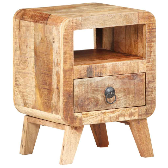 Comodino 30x30x41 cm in Legno di Mango Grezzo