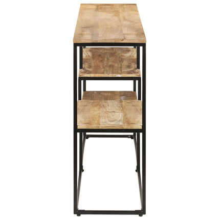 Credenza 150x30x75 cm in Legno di Mango Grezzo