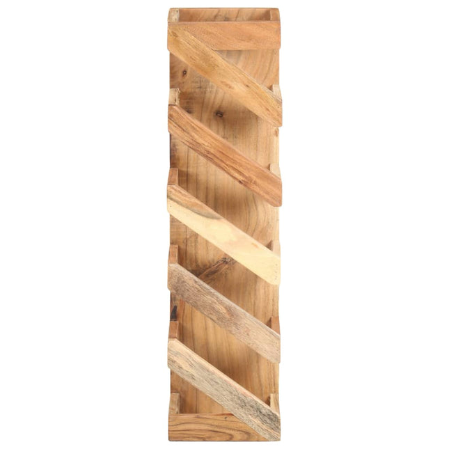 Portavino da 5 Bottiglie in Legno Massello di Acacia