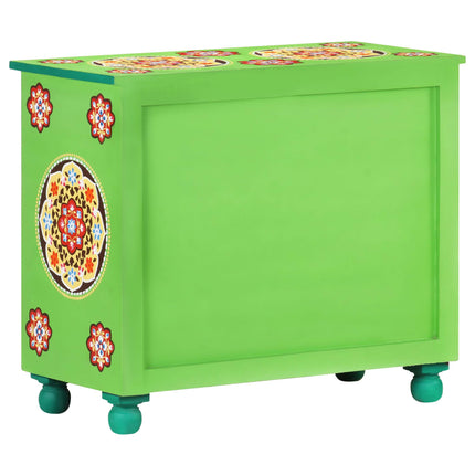 Credenza Dipinta a Mano Multicolore 70x35x60 cm Legno di Mango