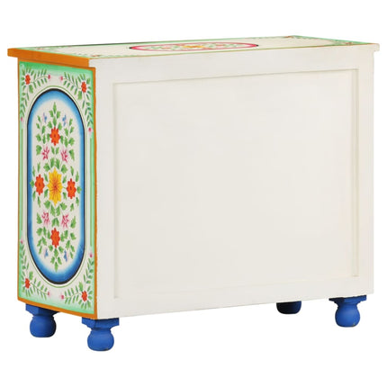 Credenza Dipinta a Mano 70x35x60 cm in Legno di Mango