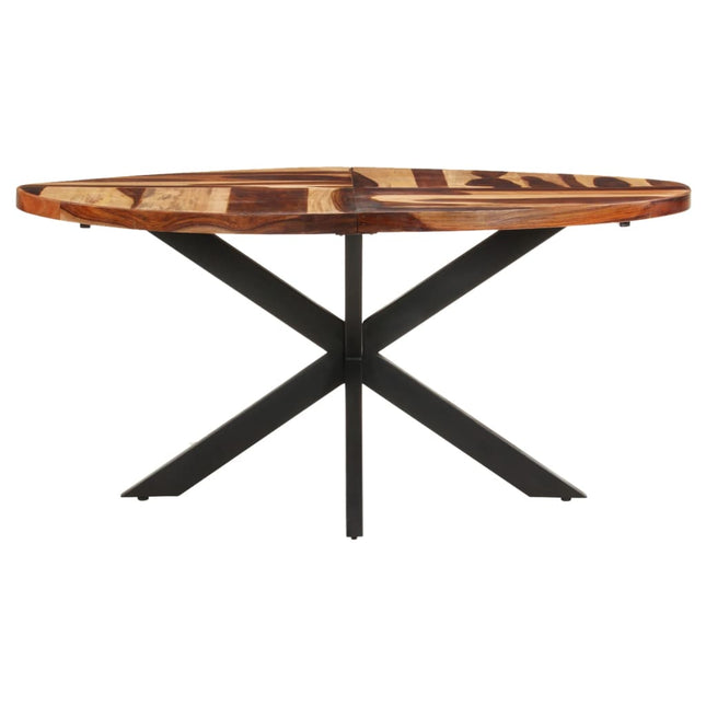 Tavolo da Pranzo 160x90x75 cm in Legno Massello di Acacia