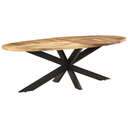 Tavolo da Pranzo 240x100x75 cm in Legno di Mango Grezzo