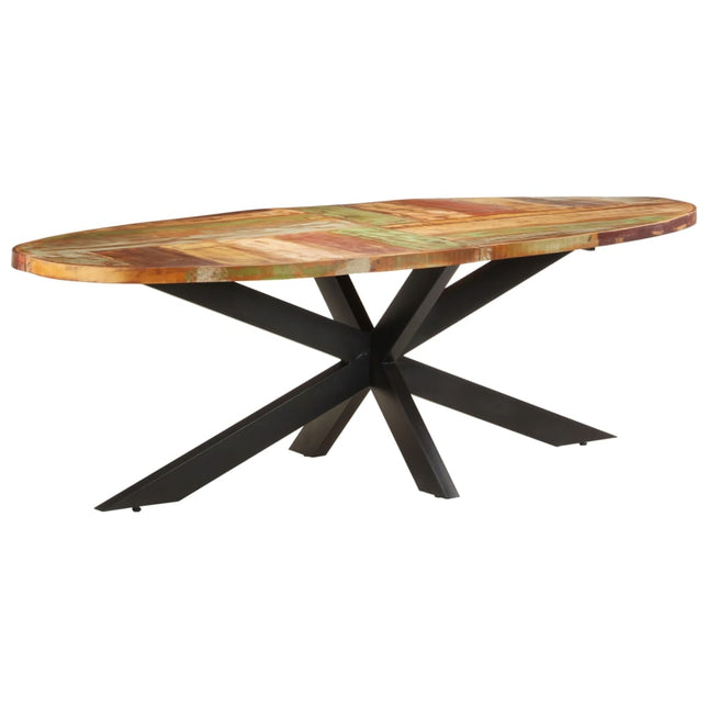 Tavolo da Pranzo 240x100x75 cm in Legno Massello di Recupero